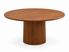Nordic Natural Light Oak Rectangular Dining Table with 6 Matching Wooden Armchairs
